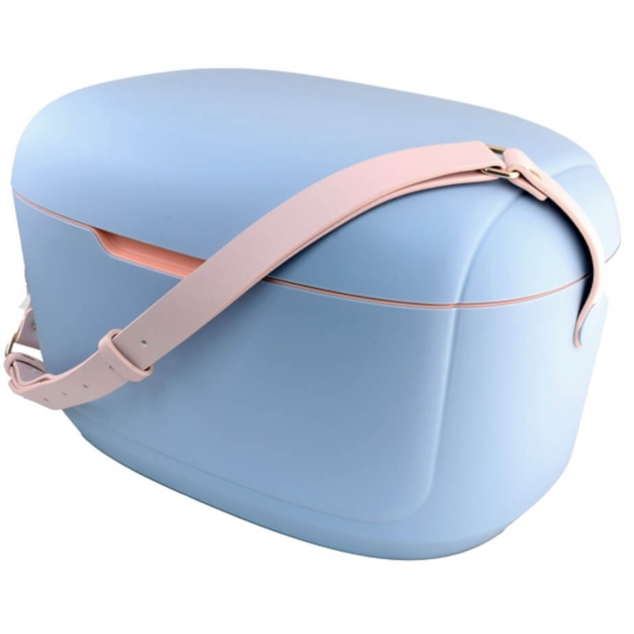 Meridian Hard Box Cooler Powder Blue-Peach Display